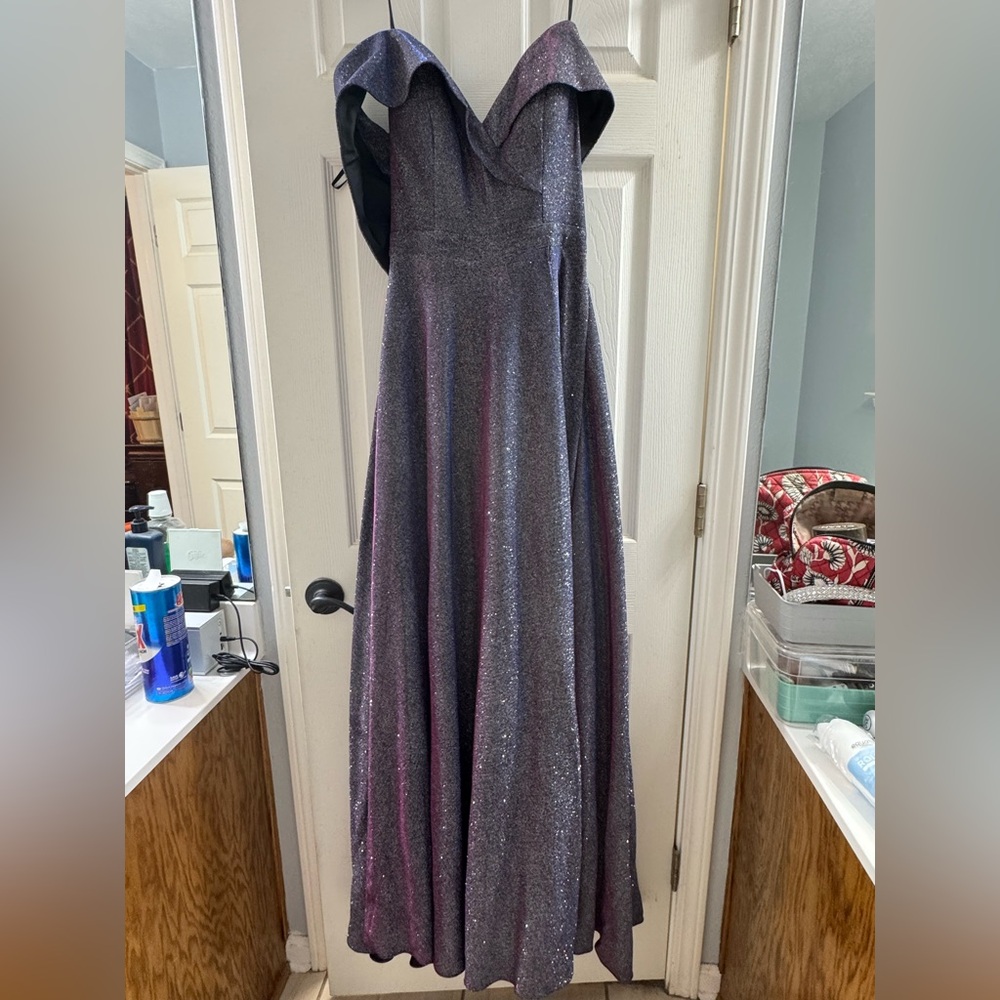 Elegant Purple Evening Gown